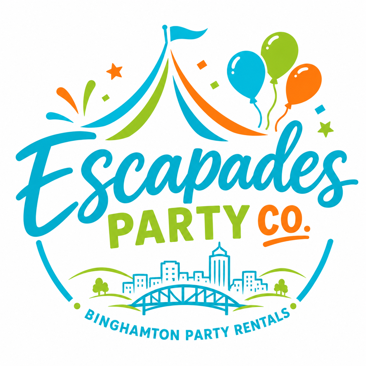 Escapades Party Co. Escapades Party Co. logo — Binghamton party rentals